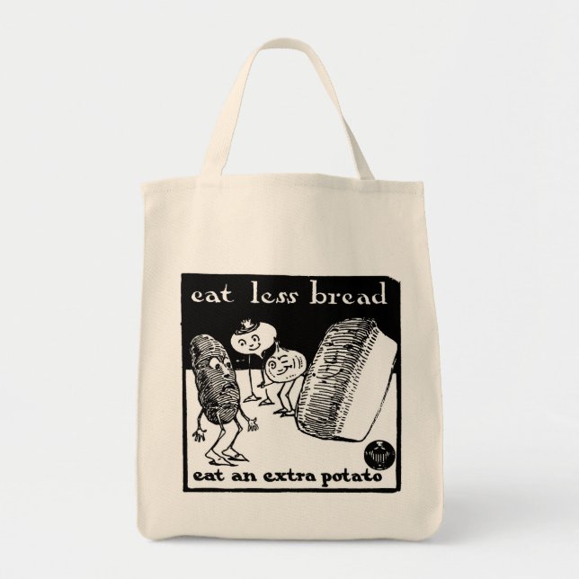 Bolsa Tote Coma menos saco do pão (Frente)