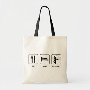 Bolsa Tote Coma o voleibol do sono