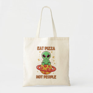 Bolsa Tote Coma pizza não pessoas