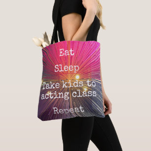 Bolsa Tote Coma Rosa Dormindo Leva Crianças A Repetirem Class