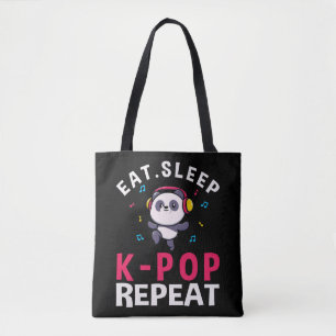 Bolsa Tote Coma Sleep KPop Repetir Kawaii Panda