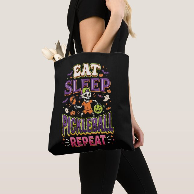 Bolsa Tote Coma Sonho Pickleball Repita Pickleball (Close Up)
