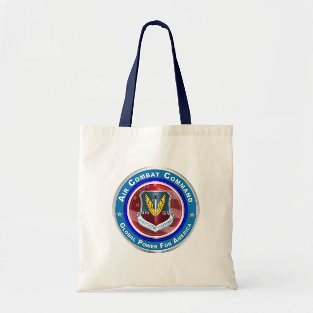 Bolsa Tote Comando de Combate Aéreo Personalizado Design (Frente)