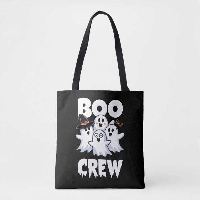 Bolsa Tote Combinação da Família Boo Crew Halloween (Frente)