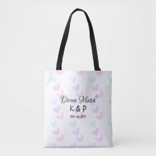Bolsa Tote Combinação divina adicionar nome do casal letra pa