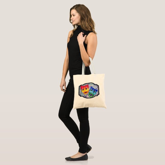 Bolsa Tote Comédia e Tragédia (Frente (modelo))