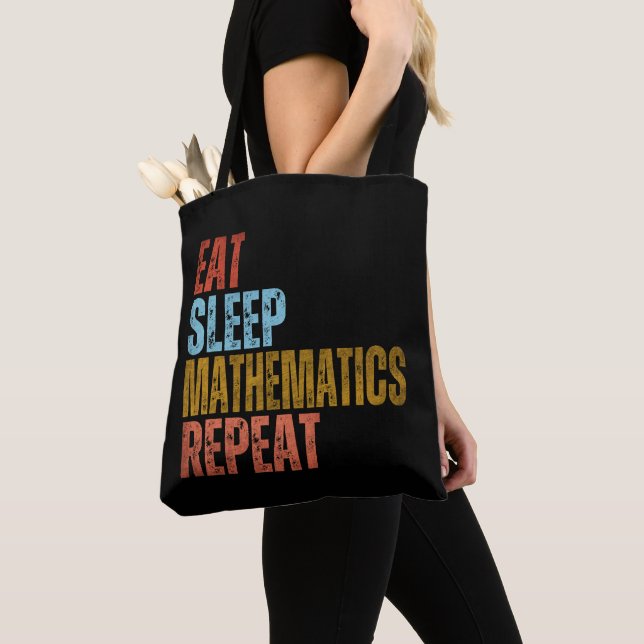 BOLSA TOTE COMER DORMIR MATEMÁTICA REPETIR (Close Up)
