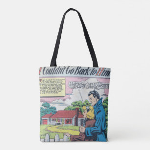 Bolsa Tote Comic Romântico 1950