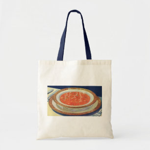 Bolsa Tote Comida Antiga, Tacho de Sopa de Tomate com Ervilha