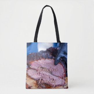 Bolsa Tote Comida de carne cozida da família do churrasco
