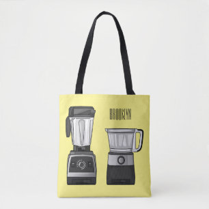 Bolsa Tote Comida e ilustração do desenho do blender