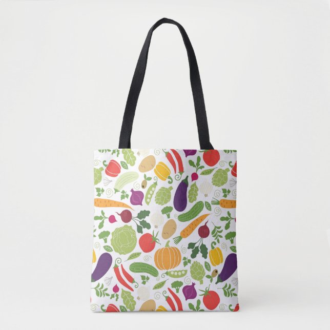 Bolsa Tote Comida em um fundo branco (Frente)