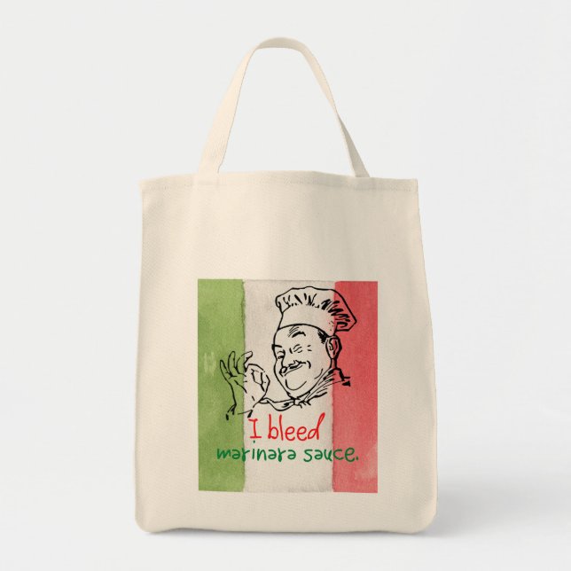 Bolsa Tote Comida Italiana I Sangrou Marinara Sauce Itália En (Frente)