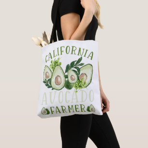 Bolsa Tote comida vegetariana e amante do abacate