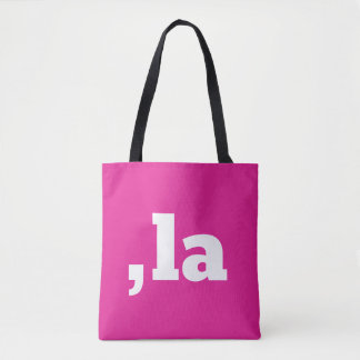 Bolsa Tote Comma La Kamala Harris - design de texto personali