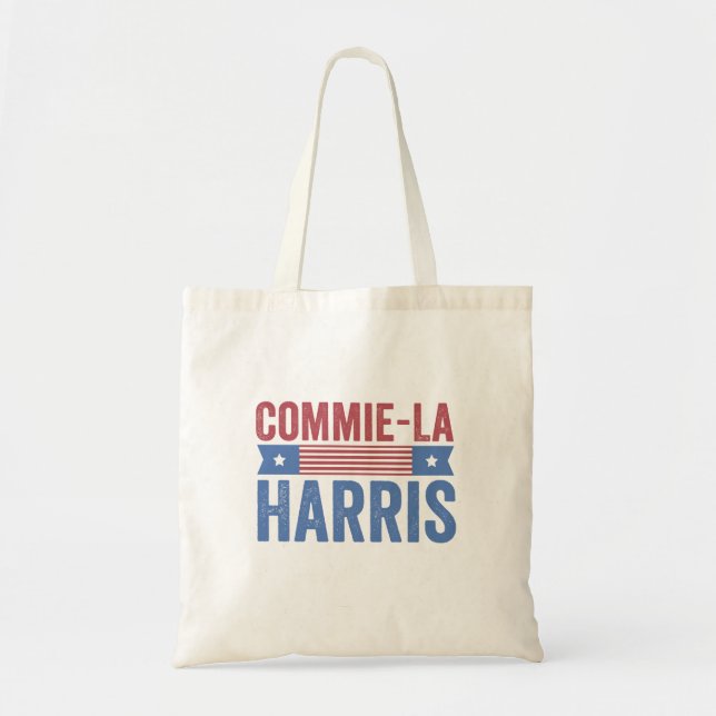 Bolsa Tote Commie-La Harris 2024 Funny Anti Kamala Harris (Frente)