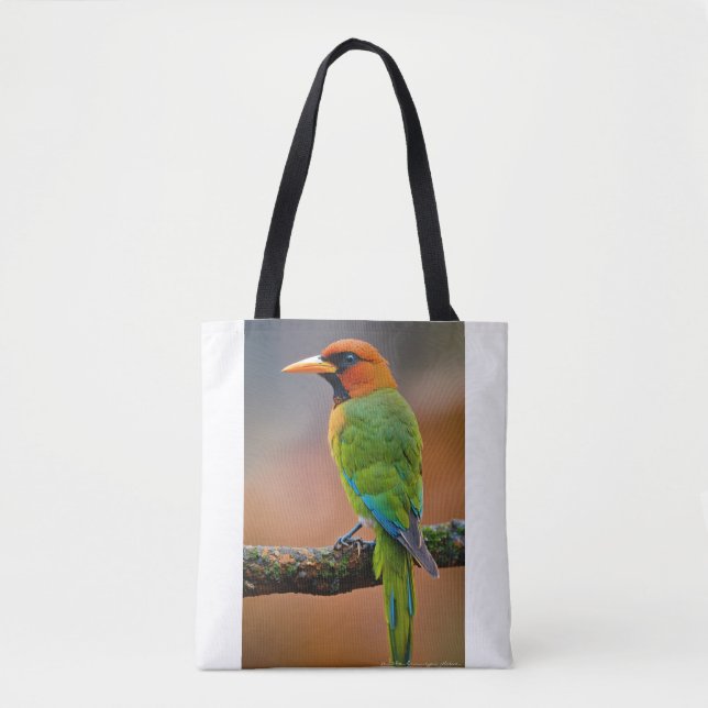 Bolsa Tote Como Desenhar um pássaro - Guia passo a passo para (Frente)
