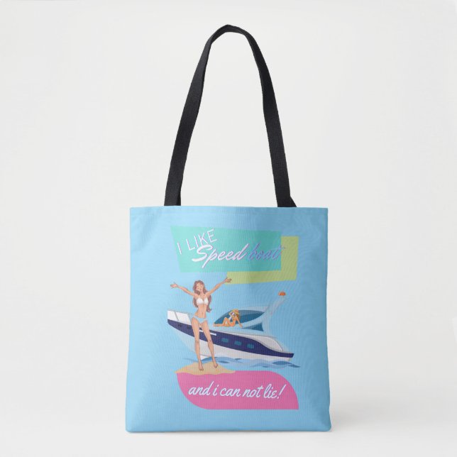 Bolsa Tote como lancha  (Frente)