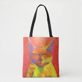Bolsa Tote Como pode você me servir? Arte do gato