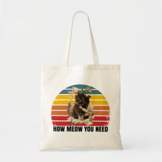 Bolsa Tote como você precisa de dinheiro - gangsta cat
