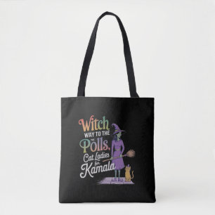 Bolsa Tote Como votar? Gato Senhoras para Kamala Harris