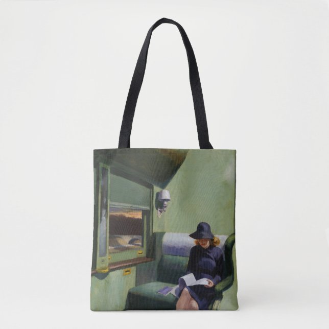 Bolsa Tote Compartimento C, carro 293 por Edward Hopper (Frente)