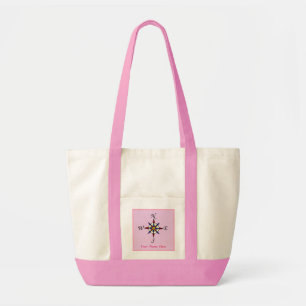 Bolsa Tote Compass Rosa no rosa personalizado