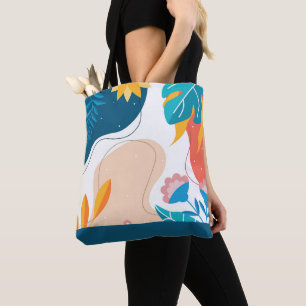Bolsa Tote composição das flores abstrato