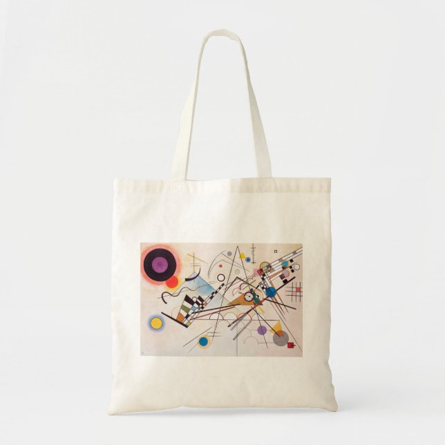 Bolsa Tote Composição original VIII por Wassily Kandinsky (Frente)