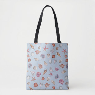 Bolsa Tote Composição Subaquática em Aquarela Série Design 4