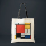 Bolsa Tote Composição Vermelho, Amarelo, Azul, Preto, Mondria<br><div class="desc">Pieter Cornelis Mondrian (7 de março de 1872 - 1 de fevereiro de 1944) era pintor e teórico neerlandês, considerado um dos maiores artistas do século 20. Ele é conhecido por ser um dos pioneiros da arte abstrato, do século 20, ao mudar sua direção artística da pintura figurativa para um...</div>