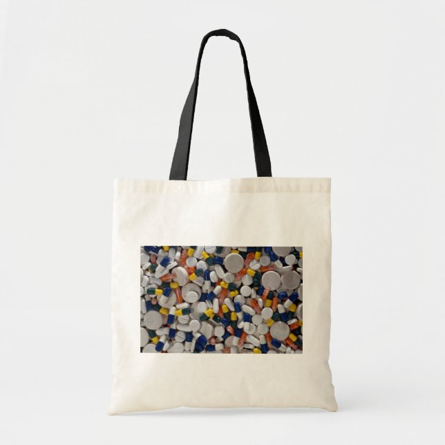 Bolsa Tote Comprimidos coloridos (Frente)