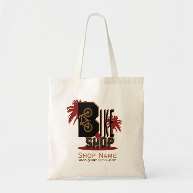 Bolsa Tote Compro de bicicleta - Marca impressa (Frente)