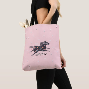 Bolsa Tote Compro Livre de Fé Cristã, Rosa-Blush