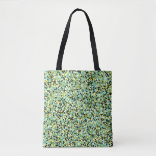Bolsa Tote Computação gerativa de padrão geométrico abstrato