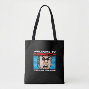 Bolsa Tote Comunicações de emergência do Funny Dispatcher 