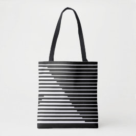 Bolsa Tote con líneas negras y color personalizable