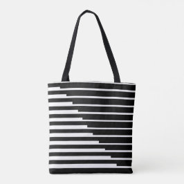 Bolsa Tote con líneas negras y color personalizable