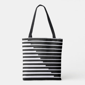Bolsa Tote con líneas negras y color personalizable