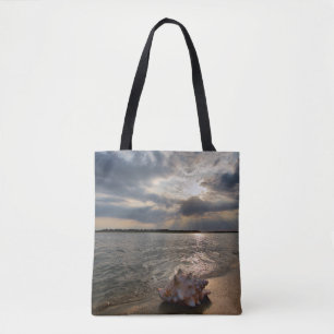 Bolsa Tote Conch Shell na praia   St Augustine, Fl