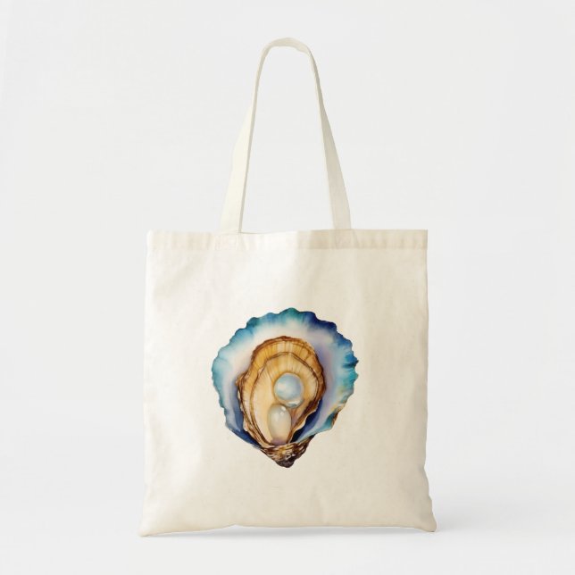 Bolsa Tote Concha de Ostra Aquarela (Frente)