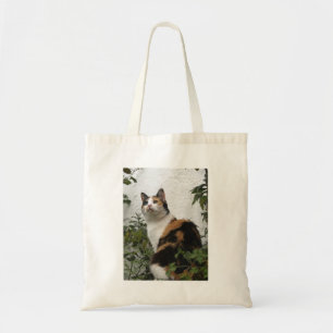 Bolsa Tote Concha de tartaruga e gato branco