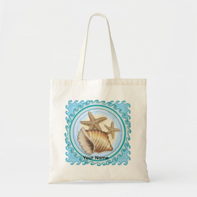 Bolsa Tote Concha e Estrela do Mar (Frente)