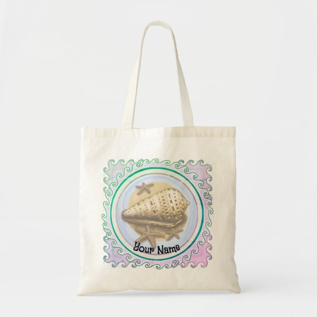 Bolsa Tote Concha marinha bonita (Frente)