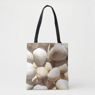 Bolsa Tote Conchas do Mar, praia Exótica de praia Tropical B