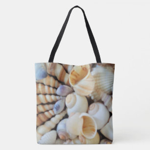 Bolsa Tote Conchas do Mar, praia Exótica de praia Tropical Ba