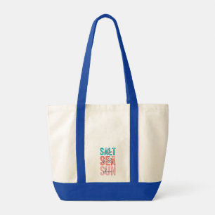Bolsa Tote Conchas do Mar Sol Marinho Costeira Preppy