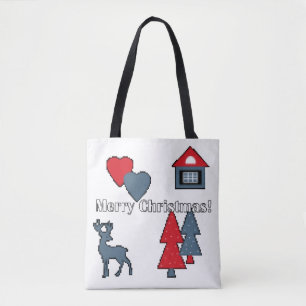 Bolsa Tote Condecorações de Natal