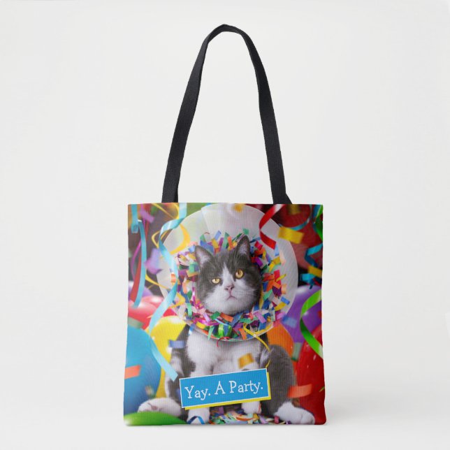 Bolsa Tote Cone de Festas de Cat In (Frente)