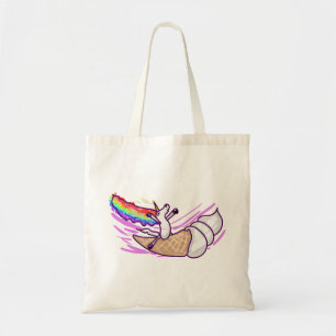 Bolsa Tote Cone de Sorvete de Cavalgar Arco-íris Unicórnio